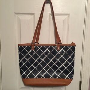 City Chic Bag Dash of Plaid Pebble
